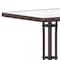 Flash Furniture Barker 23.5'' Bronze Square Tempered Glass Metal Table TLH-073A-1-BZ-GG - alternate 4
